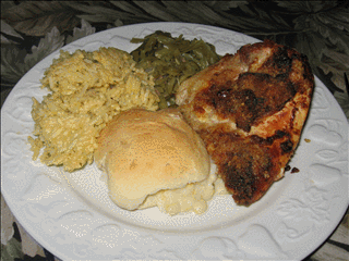 Serve with rice and fresh-baked biscuits.