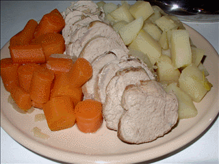 Nikujaga-style pork roast, Japanese comfort food.