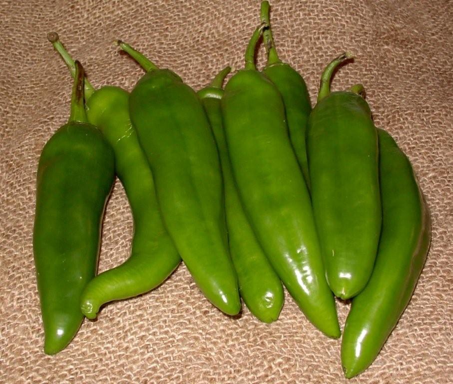 Click to enlarge - Fresh green chiles.